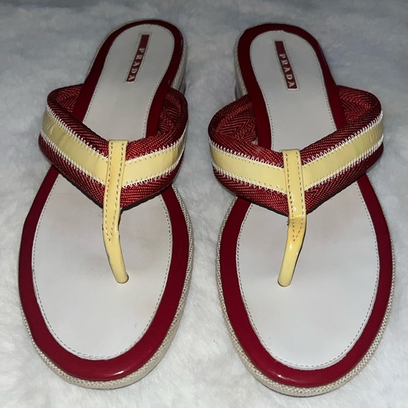 AUTHENTIC PRADA SANDALS - Picture 1 of 13